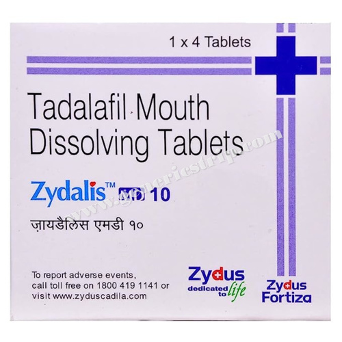 Zydalis MD 10 Mg (Tadalafil Mouth Dissolving Tablets)
