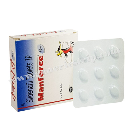 Manforce 50 mg (Sildenafil Citrate 50mg)